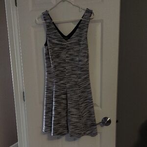 The Limited Black and White Textured Mini Dress